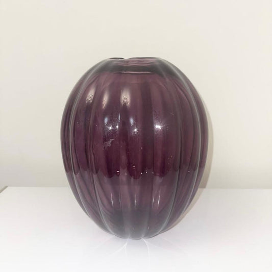 GLASS VASE PURPLE